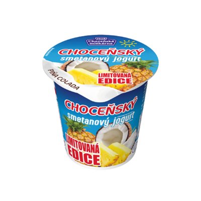 Choceňský jogurt smetanový Piňa Colada 150 g